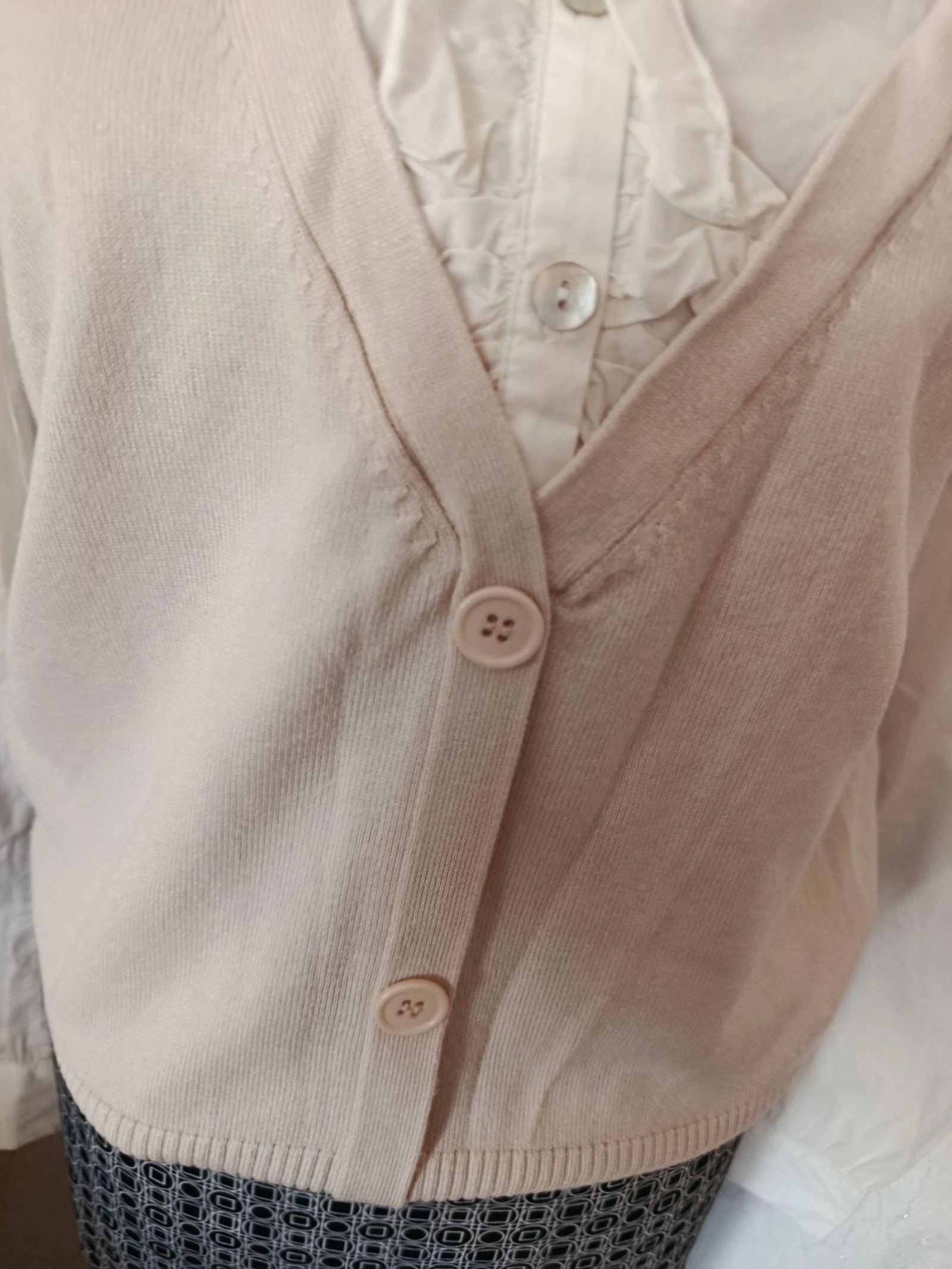 Blusa com blusa de malha embutida – photo 2